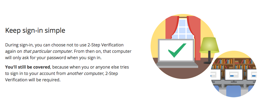 Two step authentication log-in