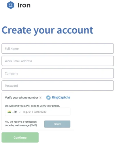 RingCaptcha widget protects against bot signups by verifying phone numbers in your signup form.